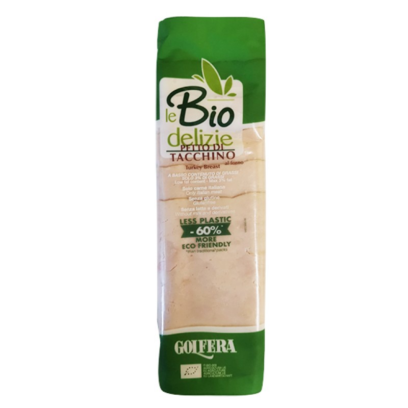 Βιολογικό στήθος Γαλοπούλα φέτες χωρίς Γλουτένη 80gr Rotolini