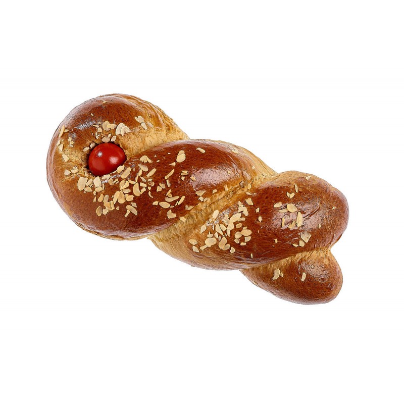 Πασχαλινό τσουρέκι κουλούρα με κόκκινα αυγά 1kg “Της Υπατίας”