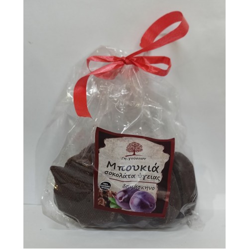 Μπουκιές Σοκολάτας Υγείας με Δαμάσκηνο "Γη Γευσεων" 140gr