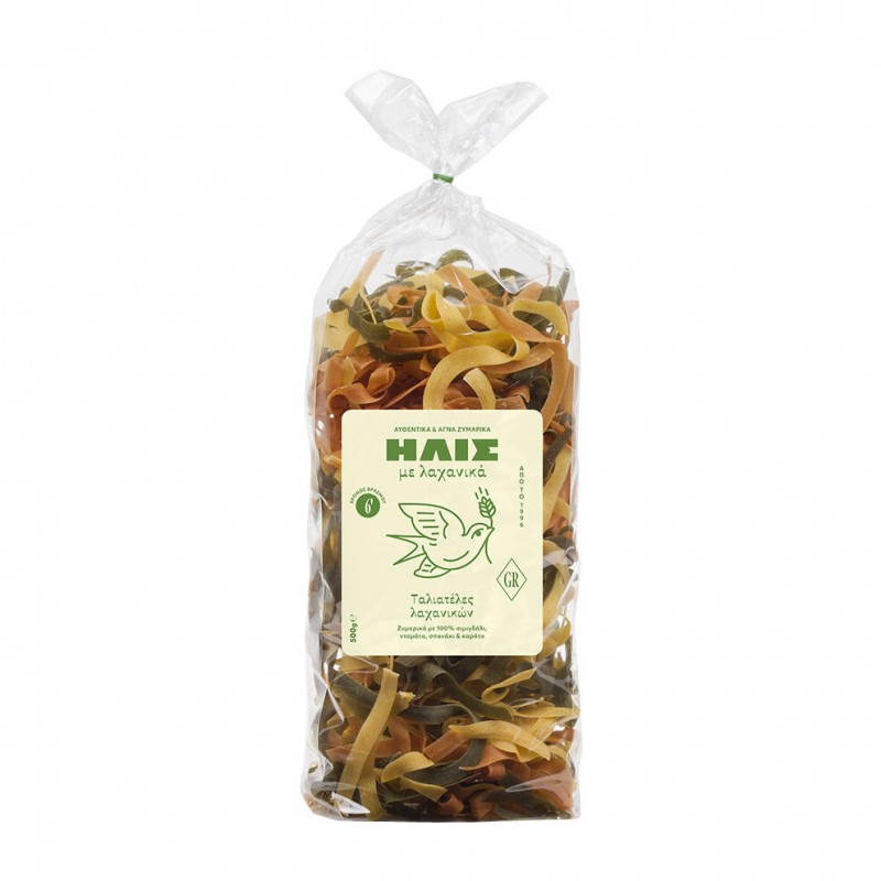 Ταλιατέλες με Λαχανικά Παραδοσιακές Vegan 450gr ΗΛΙΣ