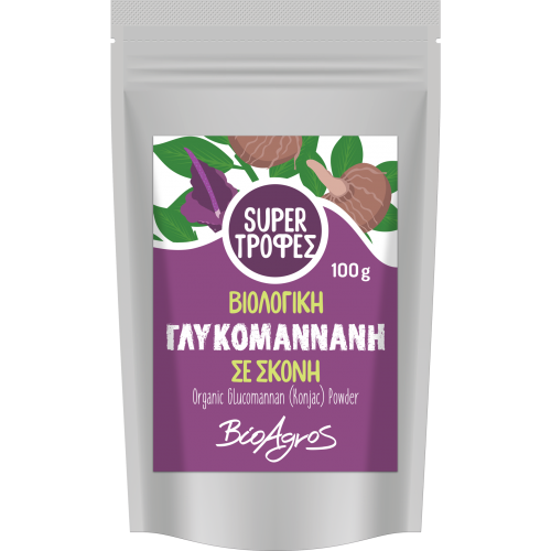 Βιολογική γλυκομαννάνη KONJAC POWDER 100gr Βιοαγρός