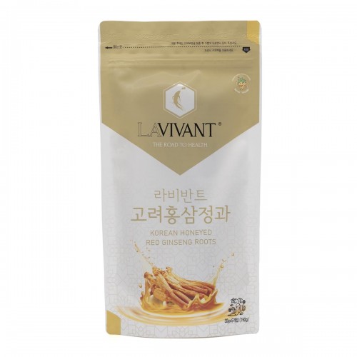 Κορεάτικο Red τζινσενκ μελωμένη ρίζα (συσκευασία 5 τεμαχίων των 30gr) 150gr LAVIVANT