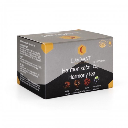 Τσάι Κορεάτικο RED τζινσενκ μακροβιοτικό εμπλουτισμένο με Μανιτάρια Reishi, Chaga & super foods jujube και Aronia berry 60gr LAVIVANT (20bags x 3gr)