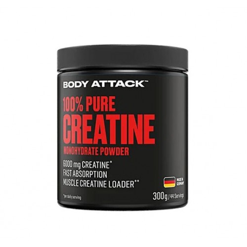 Κρεατίνη μονουδρική Creatine Monohydrate powder 100% pure 300gr Body Attack