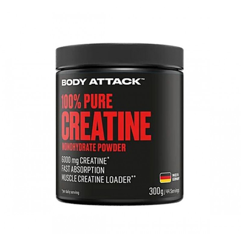 Κρεατίνη μονουδρική Creatine Monohydrate powder 100% pure 300gr Body Attack