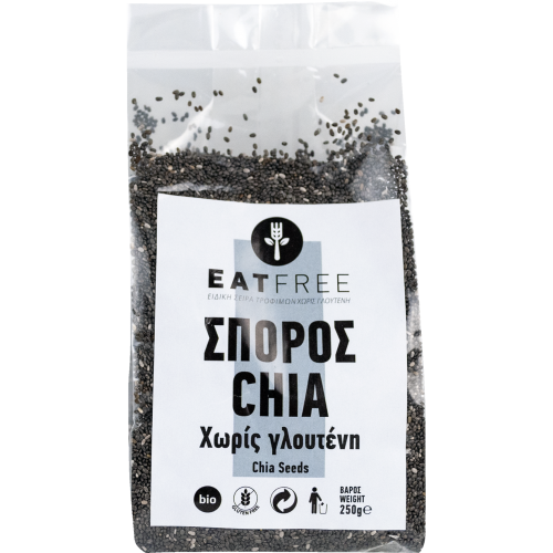 Βιολογικοι Σπόροι Chia χωρίς γλουτένη 250g Eat Free Βιολογικοι Σπόροι Chia χωρίς γλουτένη 250g Eat Free