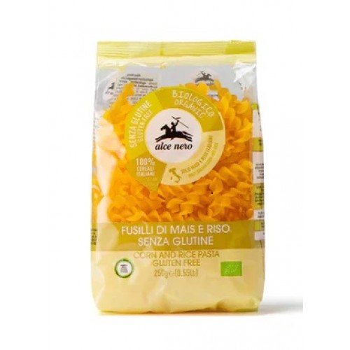Βιολογικές βίδες καλαμποκιού ρυζιού χωρίς γλουτένη 250gr Alce Nero