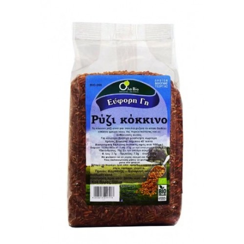 Βιολογικό ρύζι κόκκινο 500gr Ola bio