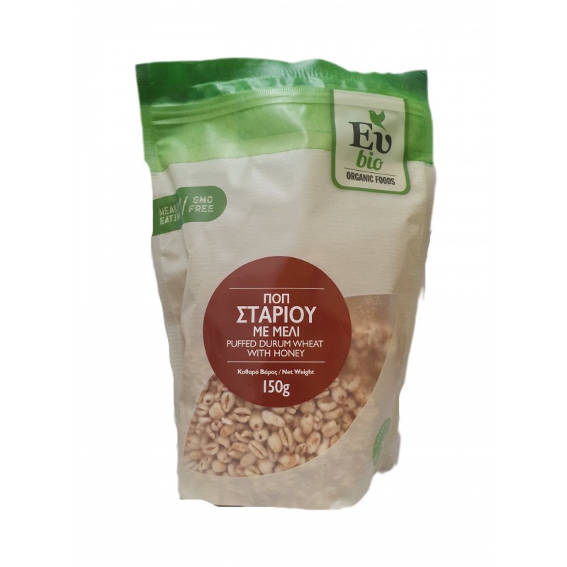 Βιολογικό ΠΟΠ Σιταριού με μέλι 150gr Eυbio
