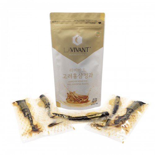 Μελωμένες ρίζες Κορεάτικου κόκκινου τζίνσενγκ 30gr (ατομική συσκευασία) LAVIVANT
