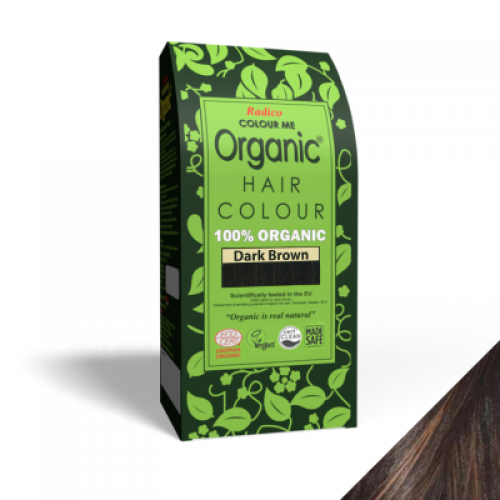 Βιολογική Βαφή Μαλλιών Σκούρο Καστανό 005 Organic Hair Color - Dark Brown 005- 100gr RADICO ORGANIC