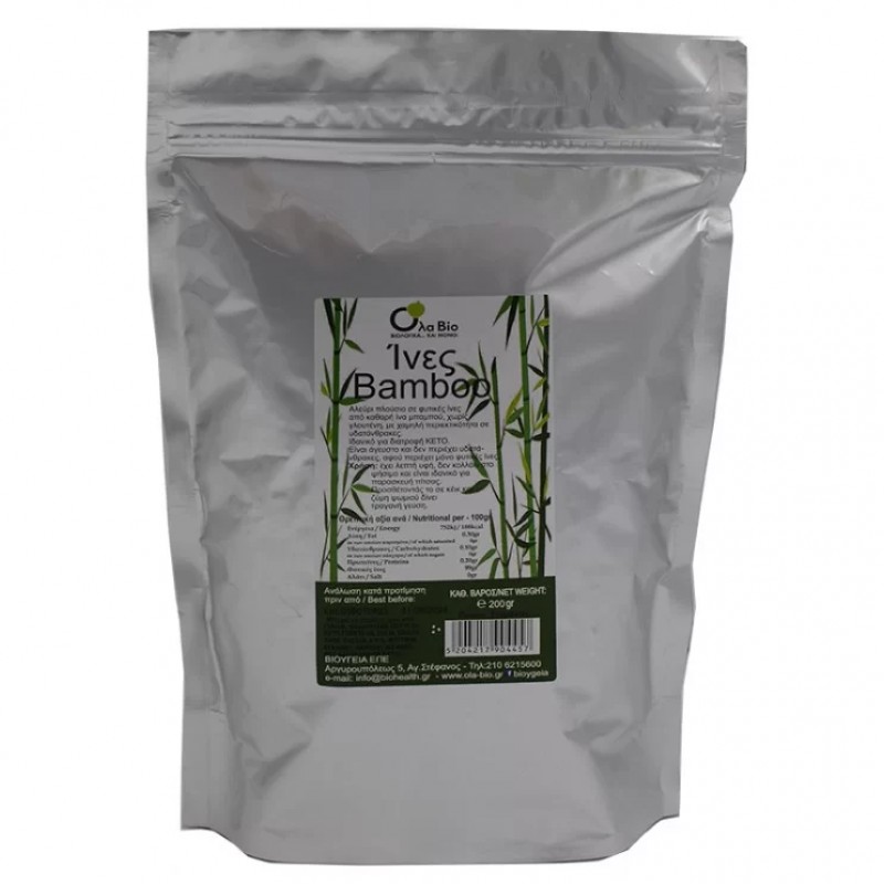 Βιολογικό Αλεύρι ίνες Bamboo Μπαμπού 200gr Ola bio