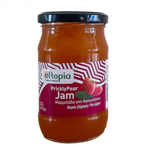 Μαρμελάδα Φραγκόσυκο Κρήτης χωρίς ζάχαρη 370gr eftopia
