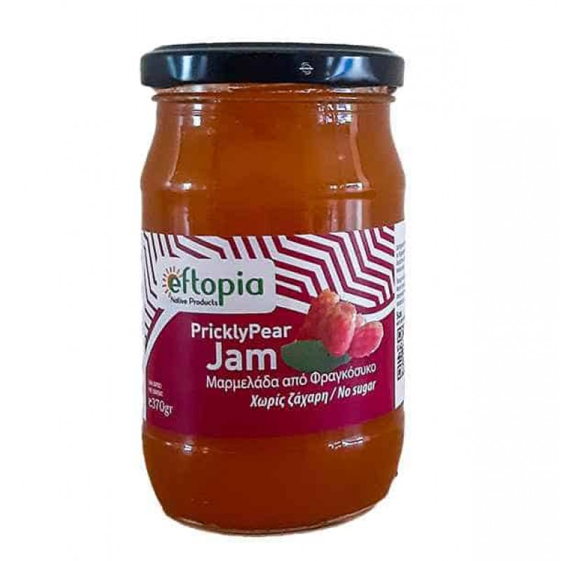 Μαρμελάδα Φραγκόσυκο Κρήτης χωρίς ζάχαρη 370gr eftopia