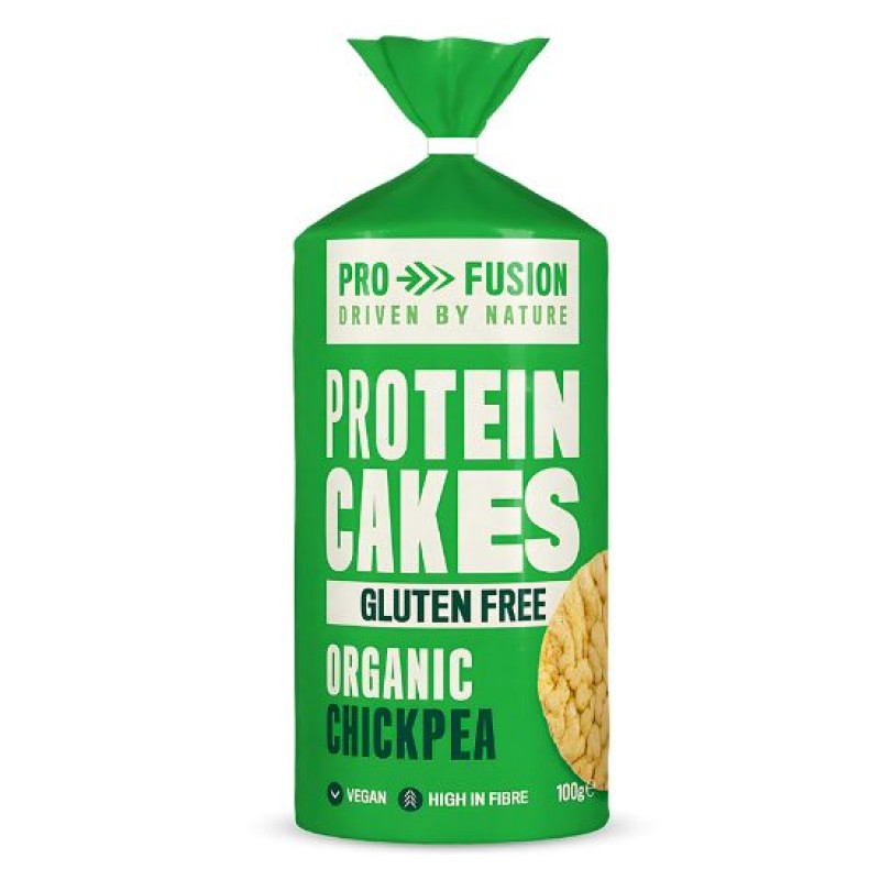 Βιολογικές Ρυζογκοφρέτες με πρωτεΐνη Ρεβιθιού χωρίς Γλουτένη 100gr PRO FUSSION