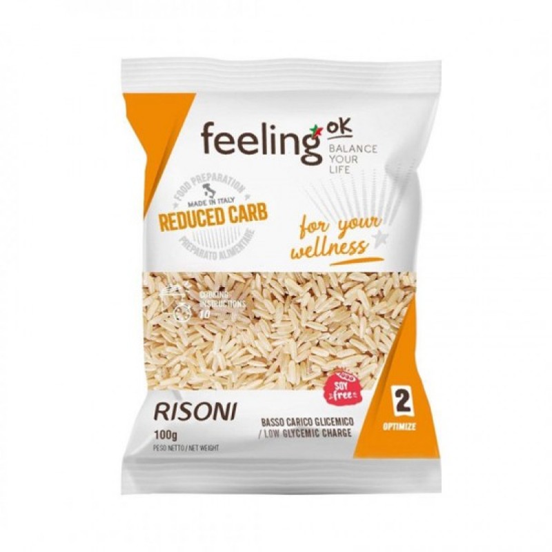 Ριζόνι Risoni optimize (Κριθαράκι) με φυτικές ίνες low carb Keto friendly 100gr FeelingOk
