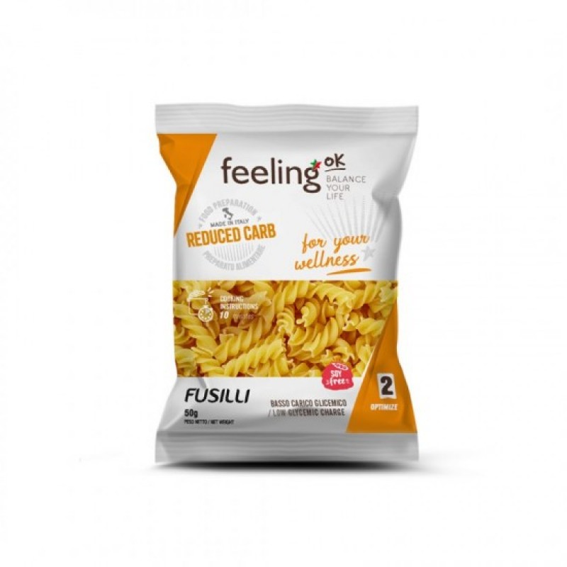 Βίδες Fusilli optimize με φυτικές ίνες low carb Keto friendly 250gr FeelingOk