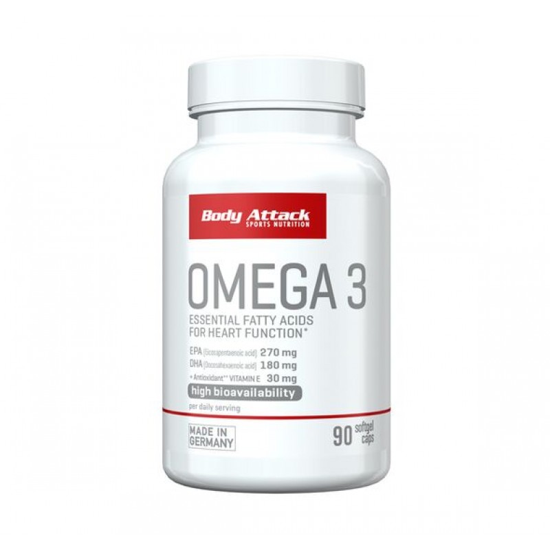 Ω3 σε μαλακές κάψουλες, 90caps (εγκεφαλική και καρδιακή προστασία) Body attack