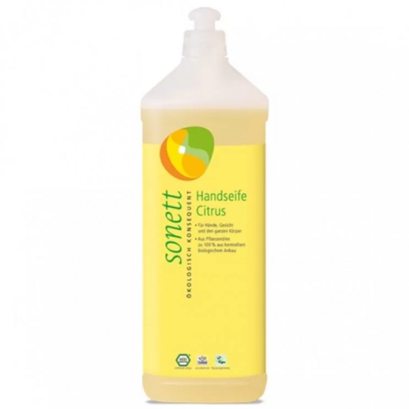 Οικολογικό υγρό σαπούνι χεριών Κίτρο 1L Sonett