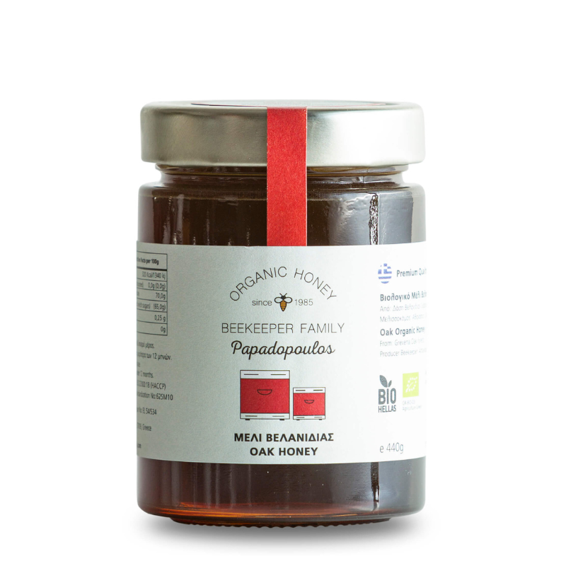 Βιολογικό μέλι βελανιδιάς 950gr  BEEKEEPER FAMILY Papadopoulos