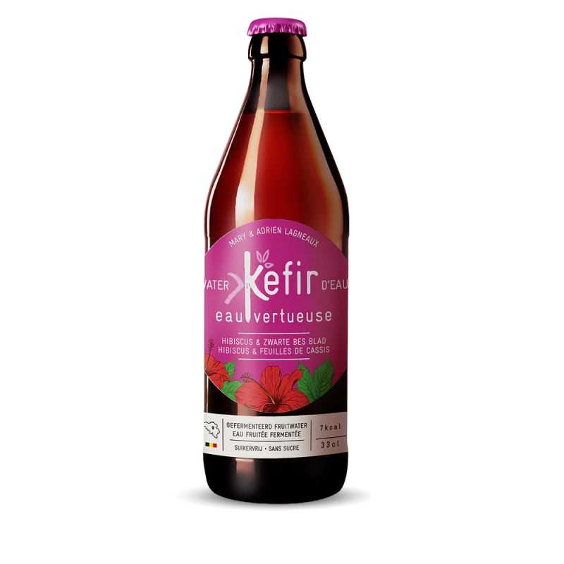 Φυτικό Κεφίρ με Ιβίσκο και φύλλα μούρων χωρίς ζάχαρη 330ml