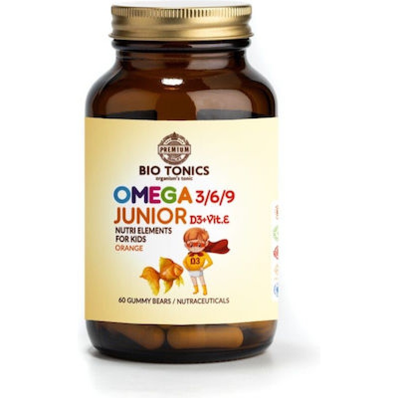 Junior Omega 3 6 9 D3 + E Gummy (Παιδικά Ζελεδάκια με Ω λιπαρά) 60 Gummy BIOTONICS