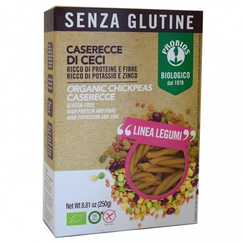 Βιολογικό ζυμαρικό Πλεξούδα με Ρεβύθια χωρίς Γλουτένη 250gr PROBIOS