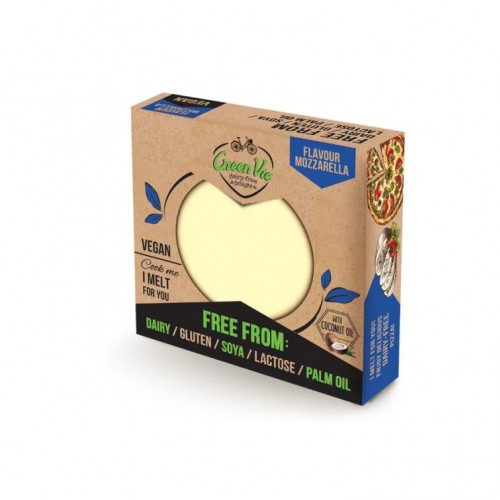 Βιολογική Χορτοφαγική Μοτσαρέλα Mozzarella κομμάτι Vegan χωρίς Γλουτένη & χωρίς Λακτόζη 250gr Green Vie