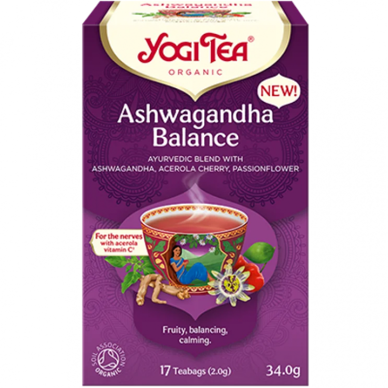 Βιολογικό Τσάι Ashwagandha Balance + Vitamin C Acerola 34gr YOGI