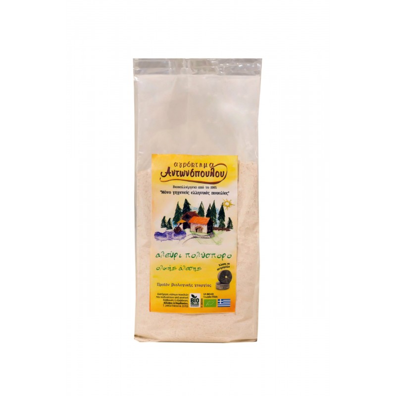 Βιολογικό αλεύρι Πολύσπορο 1kg Αγρόκτημα Αντωνόπουλου