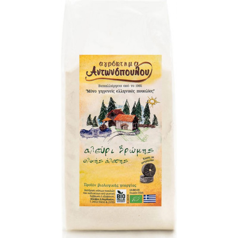 Βιολογικό αλεύρι Βρώμης 1kg Αγρόκτημα Αντωνόπουλου