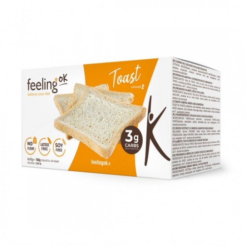 Φρυγανιές με φυτικές ίνες χωρίς υδατάνθρακες no carb keto friendly 160gr FeelingOK