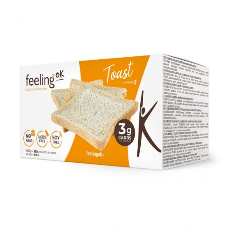 Φρυγανιές με φυτικές ίνες χωρίς υδατάνθρακες no carb keto friendly 160gr FeelingOK