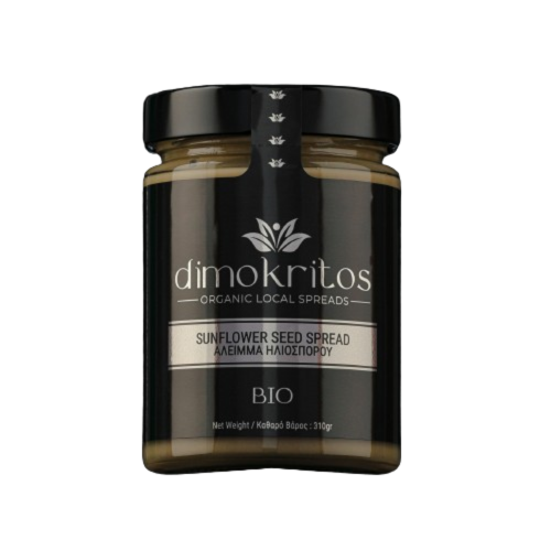 Βιολογικό άλειμμα Ηλιόσπορου Ελληνικό χωρίς Γλουτένη 310gr Dimokritos