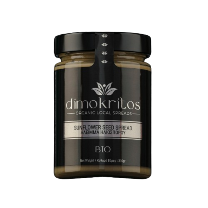 Βιολογικό άλειμμα Ηλιόσπορου Ελληνικό χωρίς Γλουτένη 310gr Dimokritos