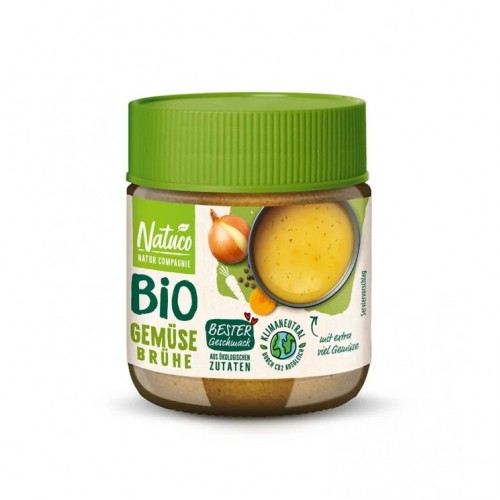 Βιολογικός ζωμός Λαχανικών και βοτάνων σε σκόνη χωρίς ζάχαρη και Φοινικέλαιο Vegan 100gr Natuco