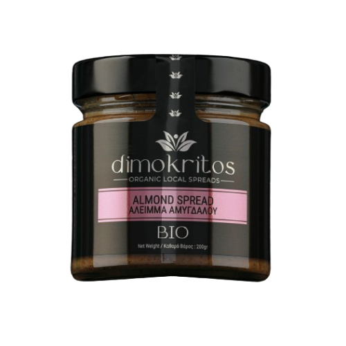 Βιολογικό άλειμμα Αμυγδάλου Ελληνικό χωρίς Γλουτένη 200gr Dimokritos