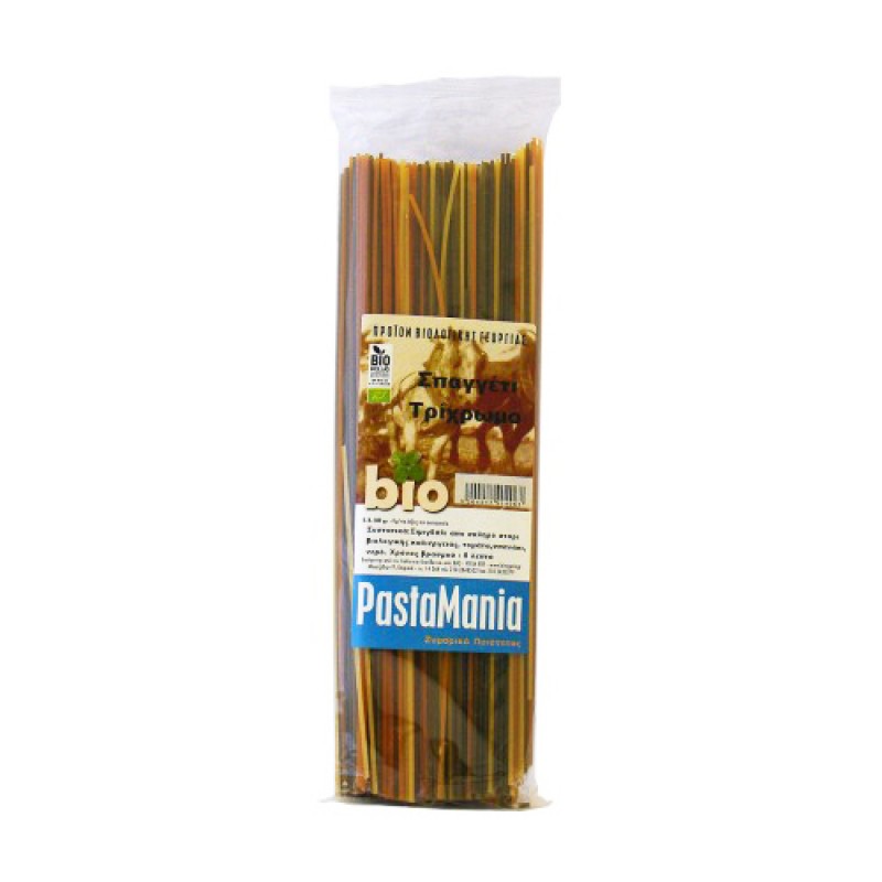 Βιολογικό Σπαγγέτι τρίχρωμο "Pastamania" 500gr