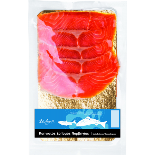 Φιλέτο καπνιστού Σολωμού (κατεψυγμένο) "ΒιοΑγρός" 150gr
