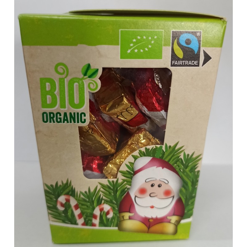 Βιολογικές Χριστουγεννιάτικες μίνι σοκολάτες Αη-Βασίλης "Riegelein" 125gr