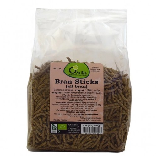 Βιολογικά bran sticks χωρίς ζάχαρη 250gr Ola bio Βιολογικά bran sticks χωρίς ζάχαρη 250gr Ola bio