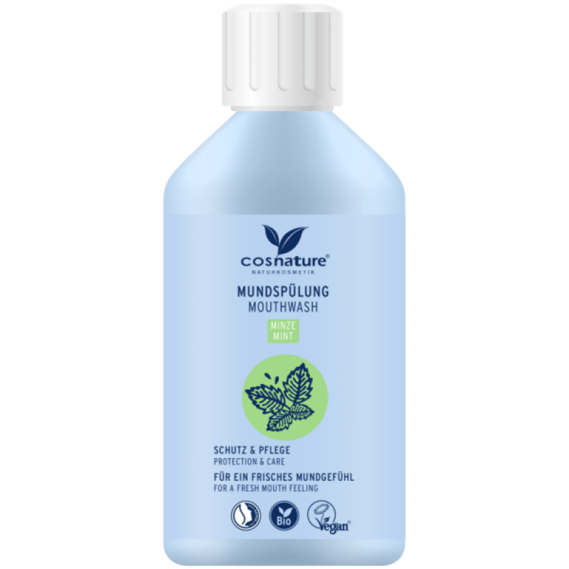 Βιολογικό Στοματικό Διάλυμα με Μέντα για Καθαρισμό και Προστασία 300ml Cosnature