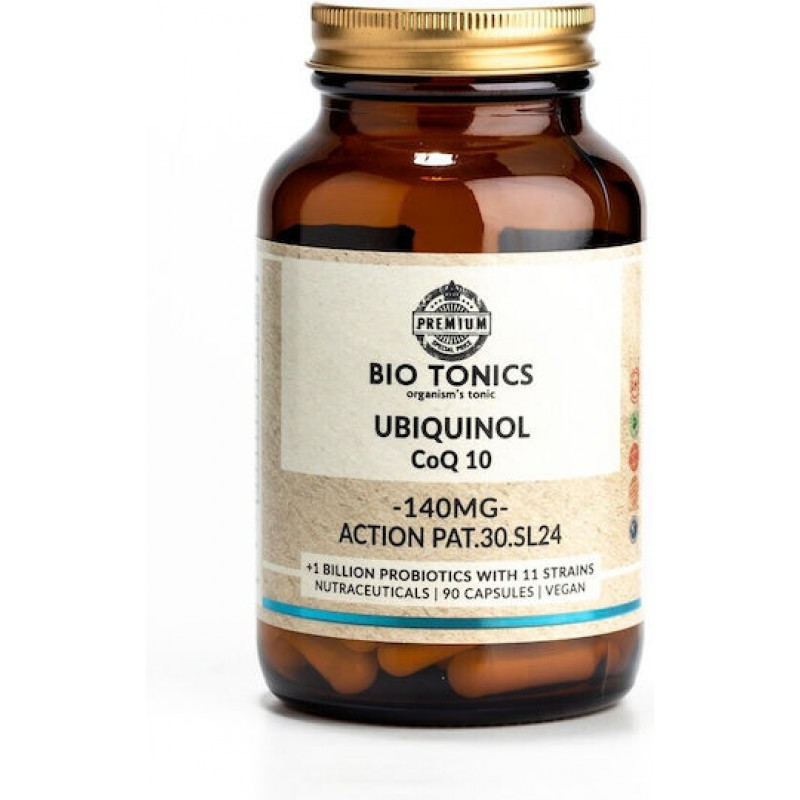 Q10 UBIQUINOL 140MG 90 Vegan caps BIO TONICS