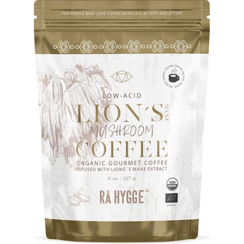 Βιολογικός καφές φίλτρου Arabica 100% με εκχύλισμα μανιταριού Lion’s Mane 227gr Ra HYGGE