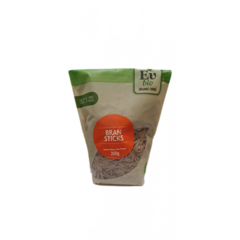 Βιολογικά BRAN STICKS ελληνικά 250gr Eubio