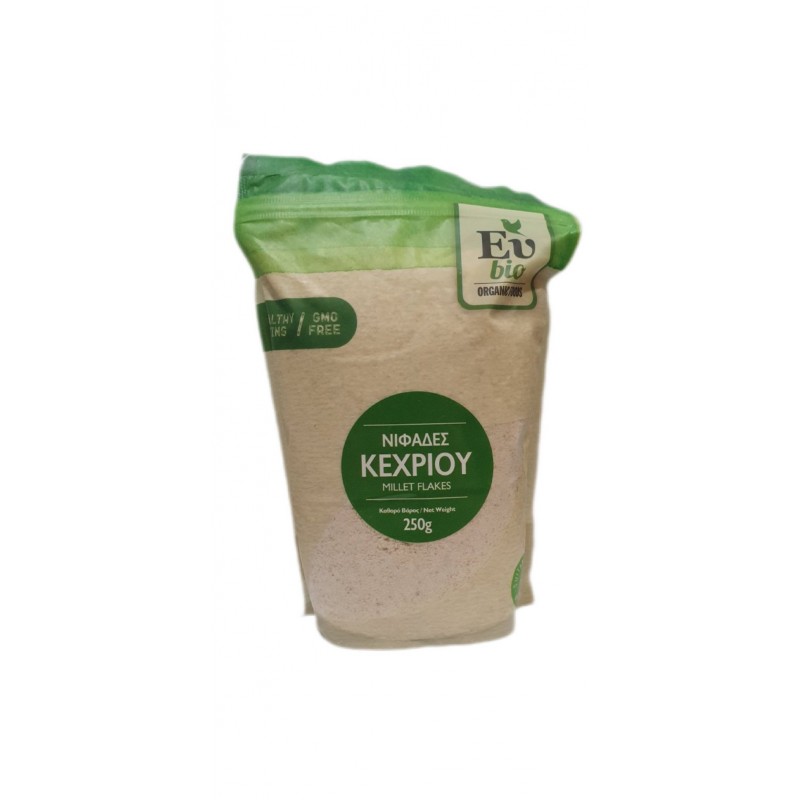 Βιολογικές Νιφάδες Κεχριου Ελληνικές 250gr Eubio