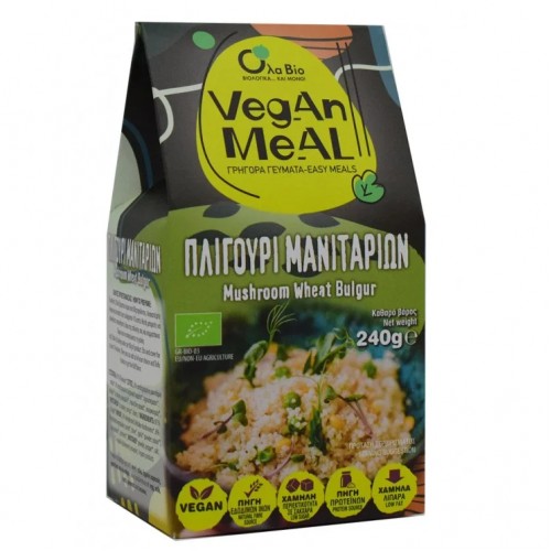 Βιολογικό πλιγούρι με Μανιτάρια 240gr Ola bio