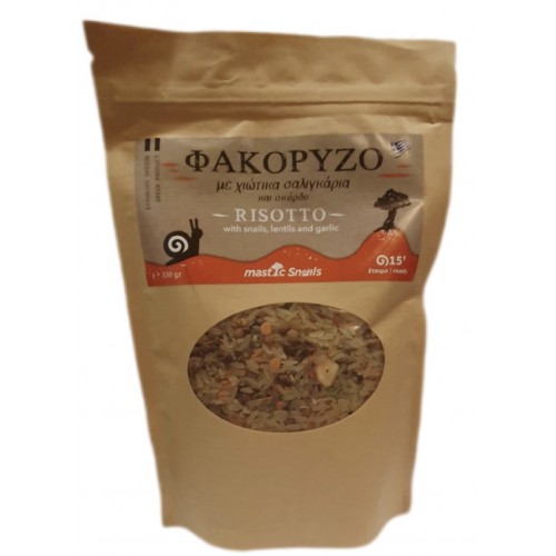 Φακόρυζο με Σαλιγκάρια Χίου και Σκόρδο 330gr Mastic Snails