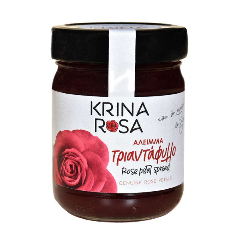 Άλειμμα (Μαρμελάδα) Τριαντάφυλλο χωρίς ζάχαρη 270gr Krina Rosa