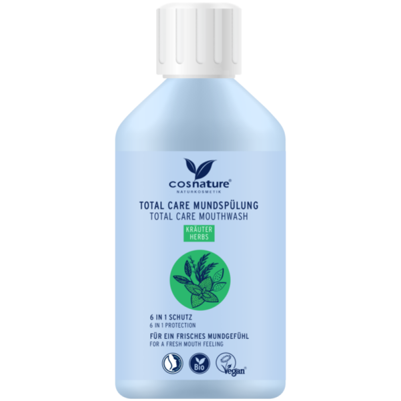 Βιολογικό Στοματικό Διάλυμα Herbs με Δενδρολίβανο, Θυμάρι και Τσουκνίδα 300ml Cosnature